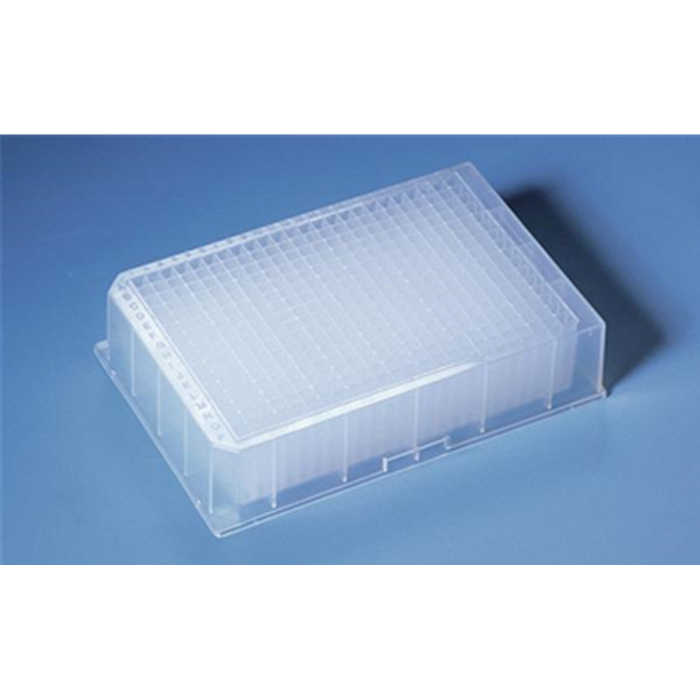 深孔板 384孔 PP材质 未灭菌 可堆叠 300ul 未灭菌 透明 方形孔 V形底