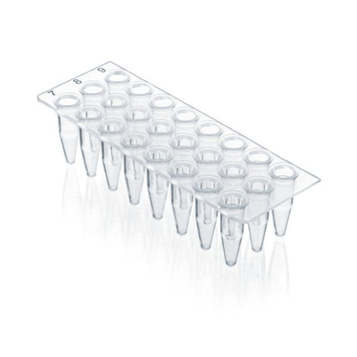 24孔PCR板 0.2ml PP材质 无裙边 透明 用于qPCR - Brand/普兰德
