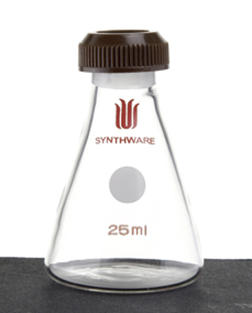 微量螺纹口三角瓶 25ml 磨口：14/10 - 欣维尔
