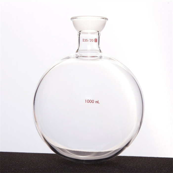 球磨口单口圆底球瓶 厚壁高强度 球磨口：35/20 1000ml - 欣维尔
