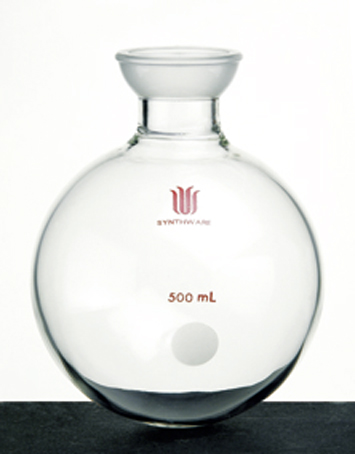 球磨口单口圆底球瓶 厚壁高强度 球磨口：35/20 500ml - 欣维尔