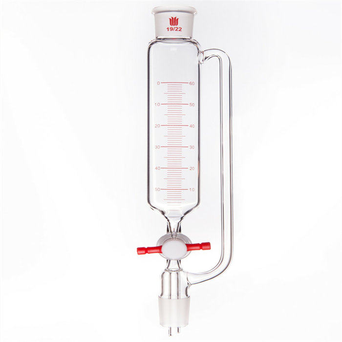带刻度恒压滴液漏斗 四氟节门，磨口：19/22，60ml - 欣维尔