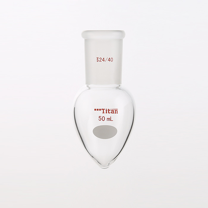厚壁鸡心磨口烧瓶 高强度，磨口：24/40，50ml 特优级 爆款 - ACESUN艾斯琳