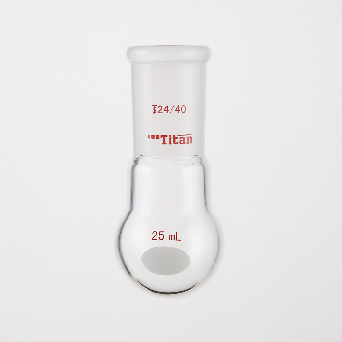 单颈圆底球瓶 厚壁高强度，磨口：24/40，25ml 特优级 爆款 - ACESUN艾斯琳