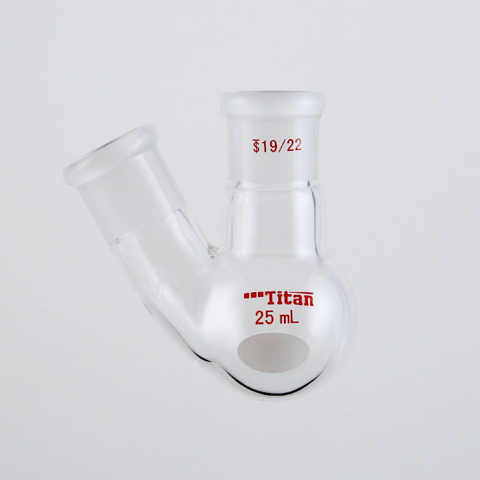 厚壁斜两口瓶 中间磨口：19/22，侧磨口：19/22，25ml 特优级 爆款 - ACESUN艾斯琳