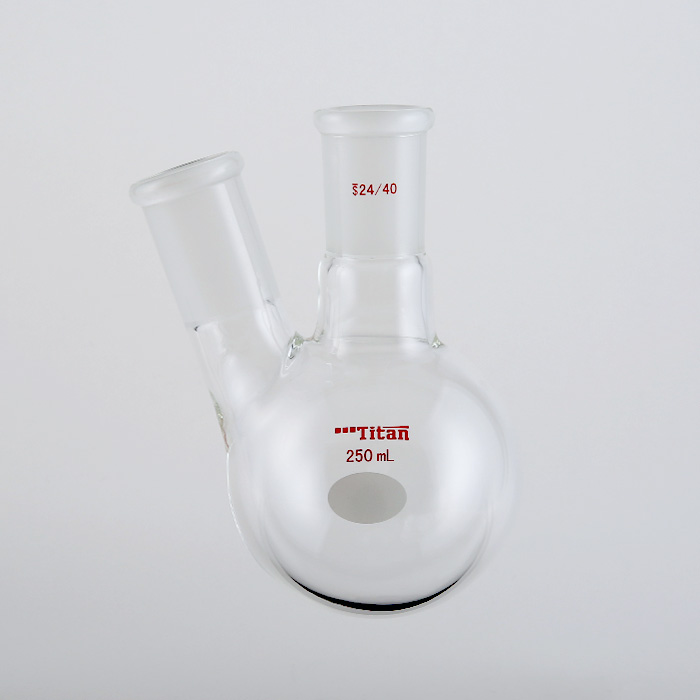 厚壁斜两口瓶 中间磨口:24/40,侧磨口:24/40,250ml 特优级 爆款