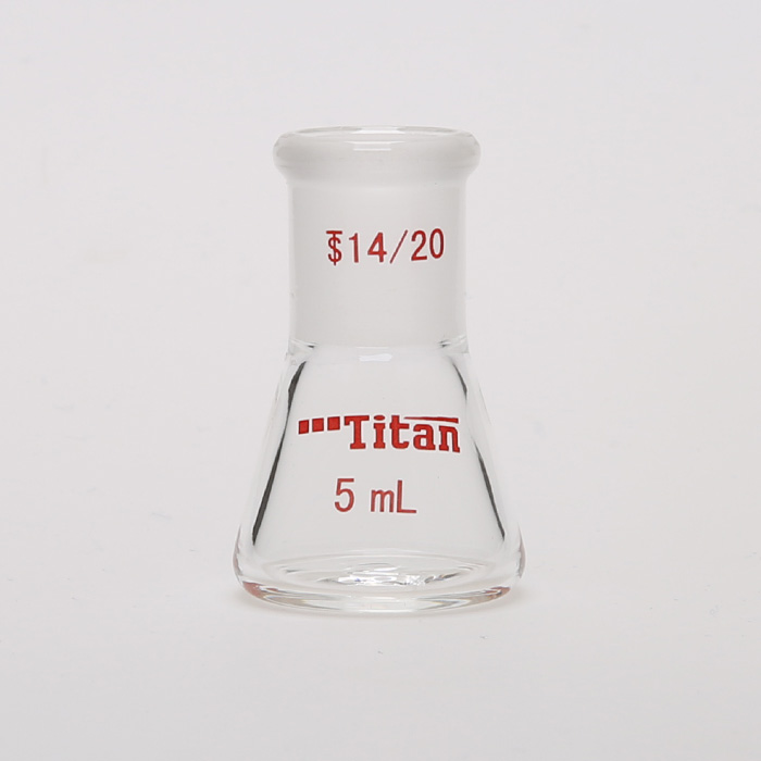 具磨口三角瓶 厚壁高强度 磨口:14/20 5ml 特优级