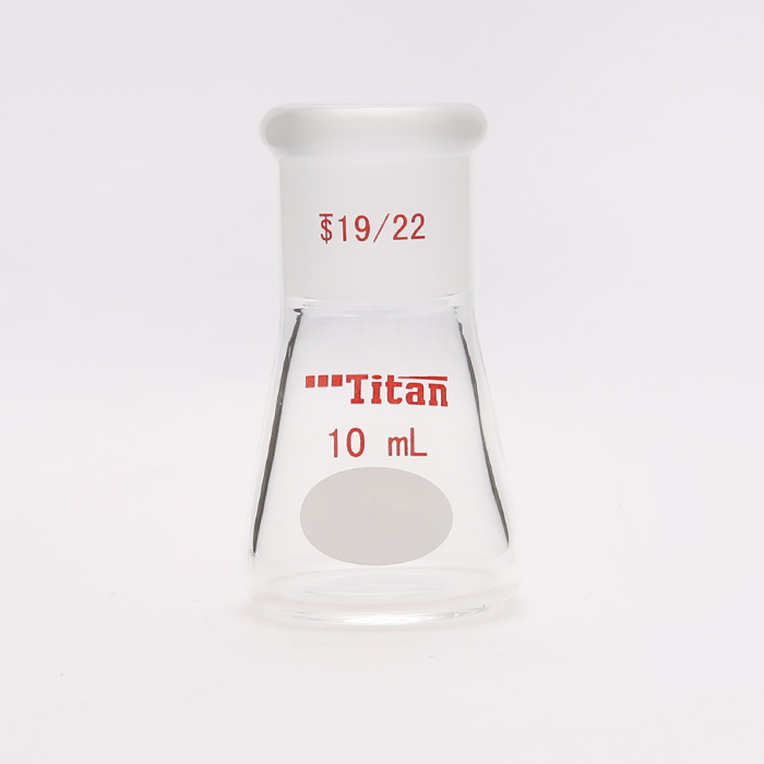 具磨口三角瓶 厚壁高强度 磨口：19/22 10ml 特优级 - ACESUN艾斯琳