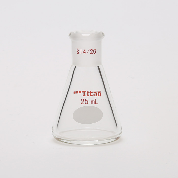 具磨口三角瓶 厚壁高强度 磨口:14/20 25ml 特优级