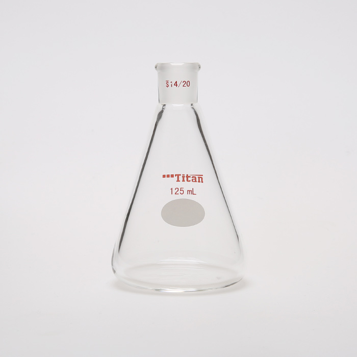 具磨口三角瓶 厚壁高强度 磨口：14/20 125ml 特优级 - ACESUN艾斯琳