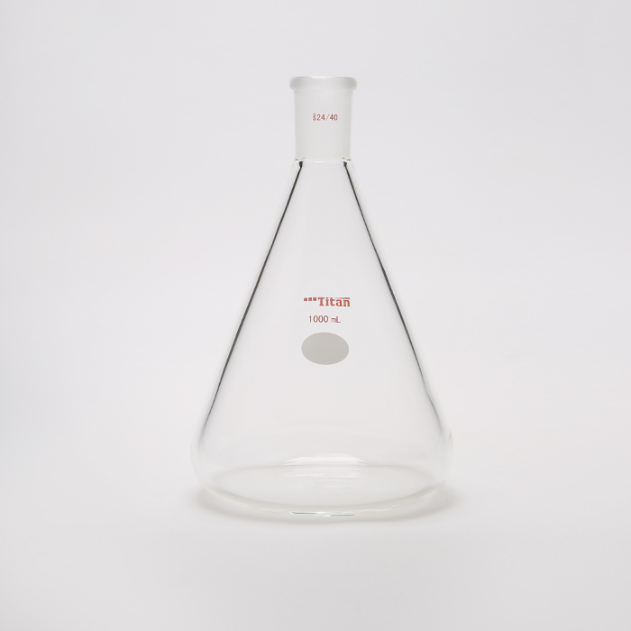 具磨口三角瓶 厚壁高强度 磨口:24/40 1000ml 特优级 爆款