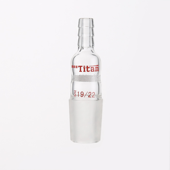 具砂板直型抽气接头 G1砂板，磨口：19/22，总高：67mm  特优级