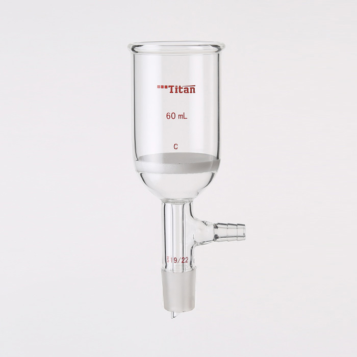 具磨口砂芯布什漏斗 60ml,磨口:19/22,G2砂板 特优级