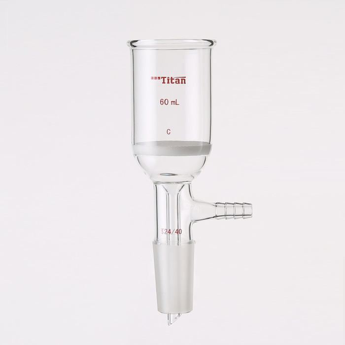 具磨口砂芯布什漏斗 60ml，磨口：24/40，G2砂板 特优级 - ACESUN艾斯琳