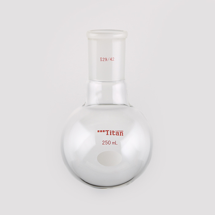 单颈圆底球瓶 厚壁高强度,磨口:29/42,250ml 特优级