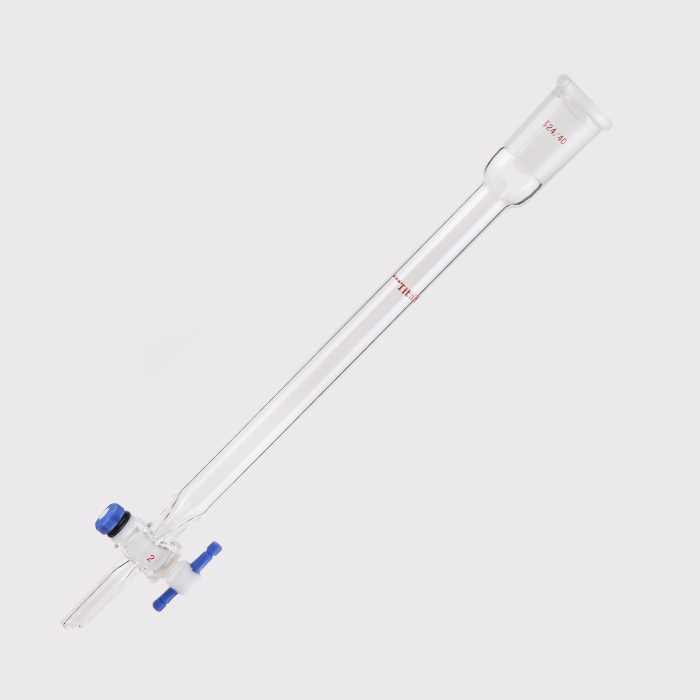 闪式层析柱 外径：17mm，有效长度：203mm，四氟节门孔径：2mm，24/40 特优级 - ACESUN艾斯琳
