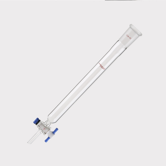 闪式层析柱 外径：26mm，有效长度：203mm，四氟节门孔径：2mm，24/40 特优级 - ACESUN艾斯琳