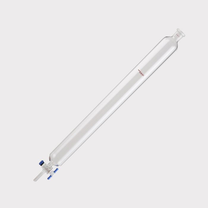 闪式层析柱 外径:46mm,有效长度:457mm,四氟节门孔径:2mm,19/22 特优级