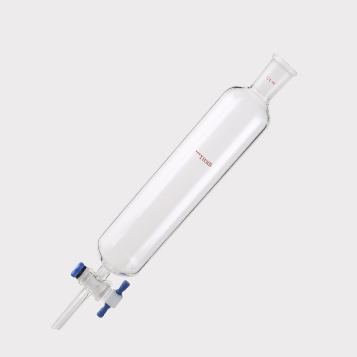 闪式层析柱 外径：60mm，有效长度：254mm，四氟节门孔径：4mm，24/40 特优级 - ACESUN艾斯琳