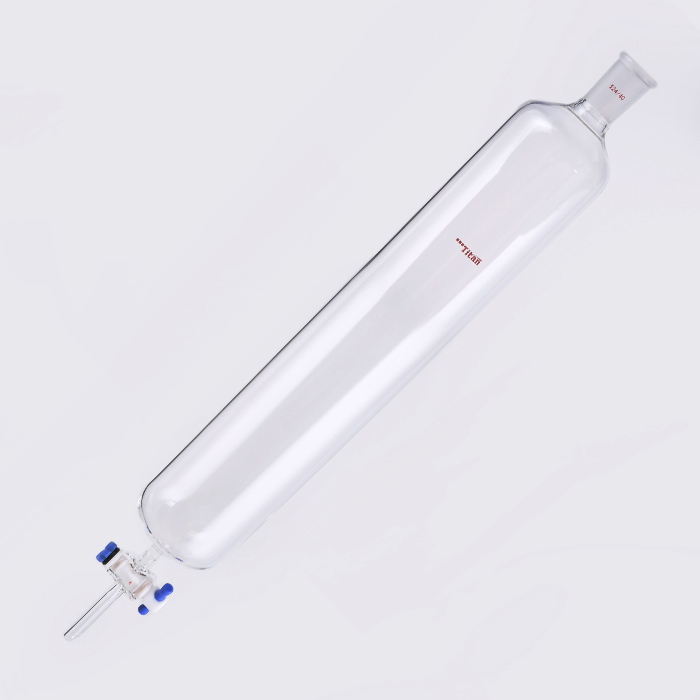 闪式层析柱 外径：80mm，有效长度：457mm，四氟节门孔径：4mm，24/40 特优级 - ACESUN艾斯琳