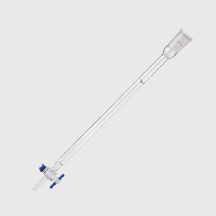 具砂板闪式层析柱 G2砂板,外径:17mm,有效长度:305mm,四氟节门孔径:2mm,24/40 特优级