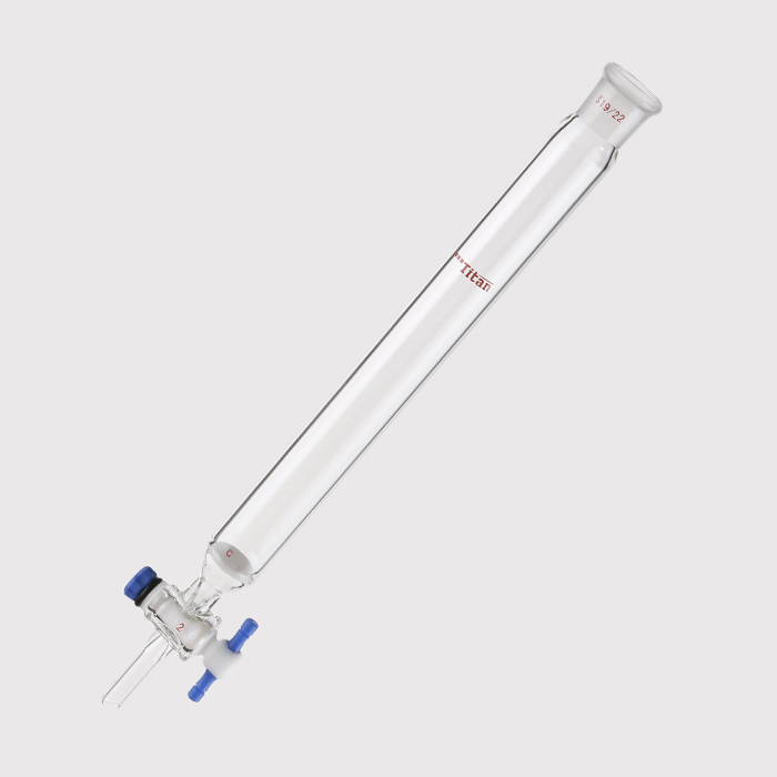 具砂板闪式层析柱 G2砂板，外径：26mm，有效长度：203mm，四氟节门孔径：2mm，19/22 特优级 - ACESUN艾斯琳