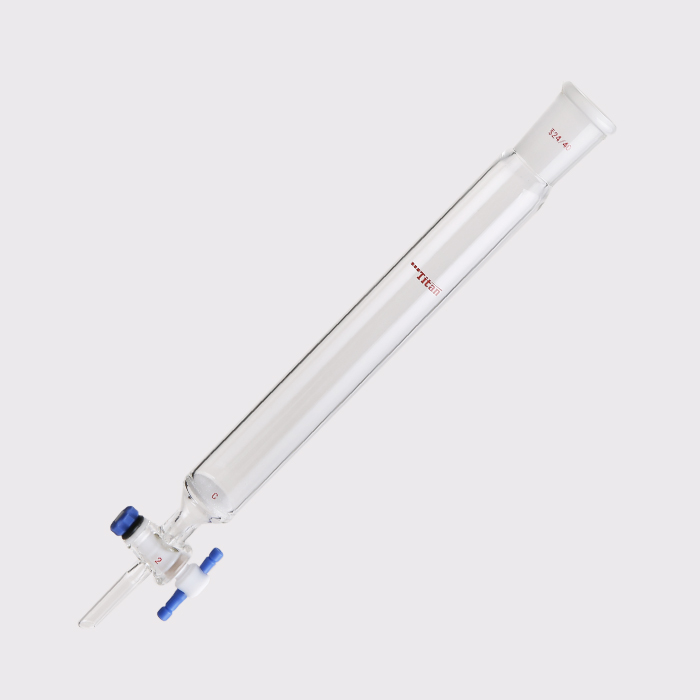 具砂板闪式层析柱 G2砂板,外径:32mm,有效长度:203mm,四氟节门孔径:2mm,24/40 特优级