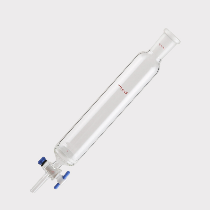 具砂板闪式层析柱 G2砂板，外径：46mm，有效长度：203mm，四氟节门孔径：2mm，24/40 特优级 - ACESUN艾斯琳