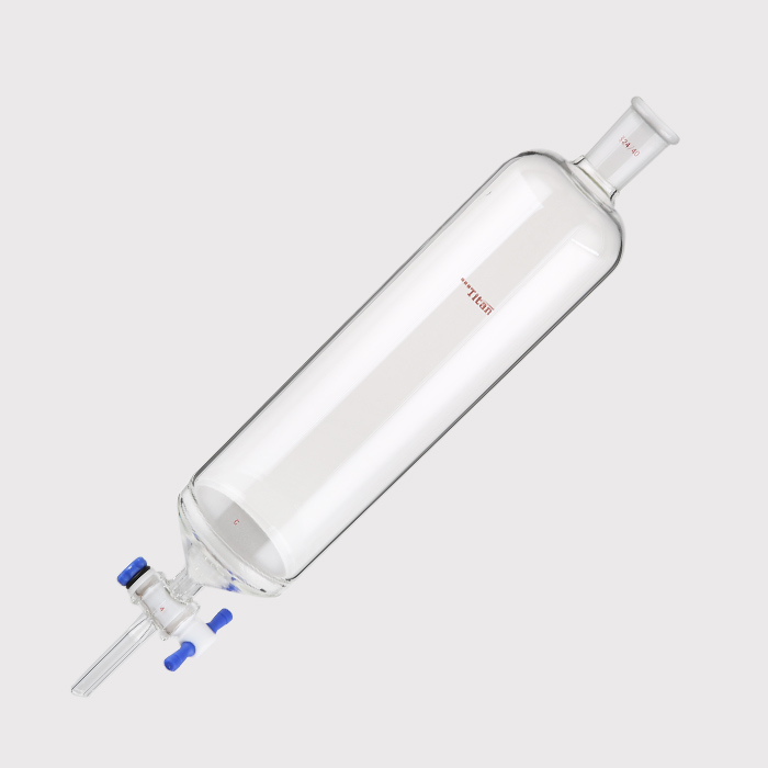 具砂板闪式层析柱 G2砂板，外径：80mm，有效长度：254mm，四氟节门孔径：4mm，24/40 特优级 - ACESUN艾斯琳