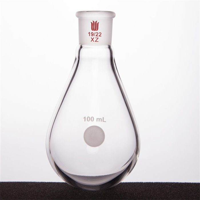 旋蒸用厚壁茄型瓶,高强度,磨口:19/22,100ml 容量(mL)100 磨口19/22 - 欣维尔