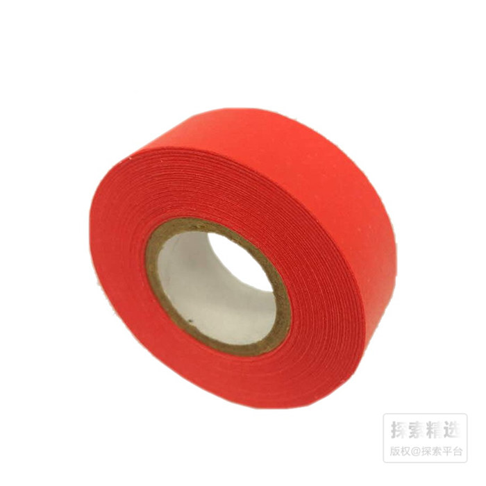 彩色标签胶带 红色 卷装 宽13mm 长约13米