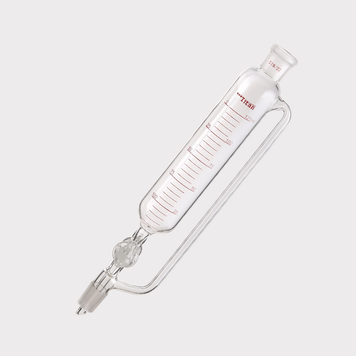 带刻度恒压滴液漏斗 玻璃节门，磨口：19/22，125ml 特优级 - ACESUN艾斯琳
