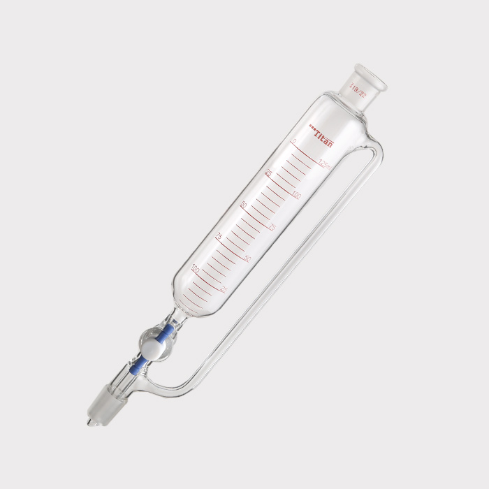 带刻度恒压滴液漏斗 四氟节门，磨口：19/22，125ml 特优级 - ACESUN艾斯琳