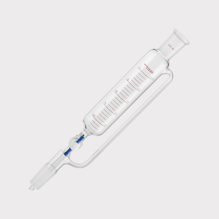带刻度恒压滴液漏斗 四氟节门，磨口：24/40，125ml 特优级 爆款 - ACESUN艾斯琳