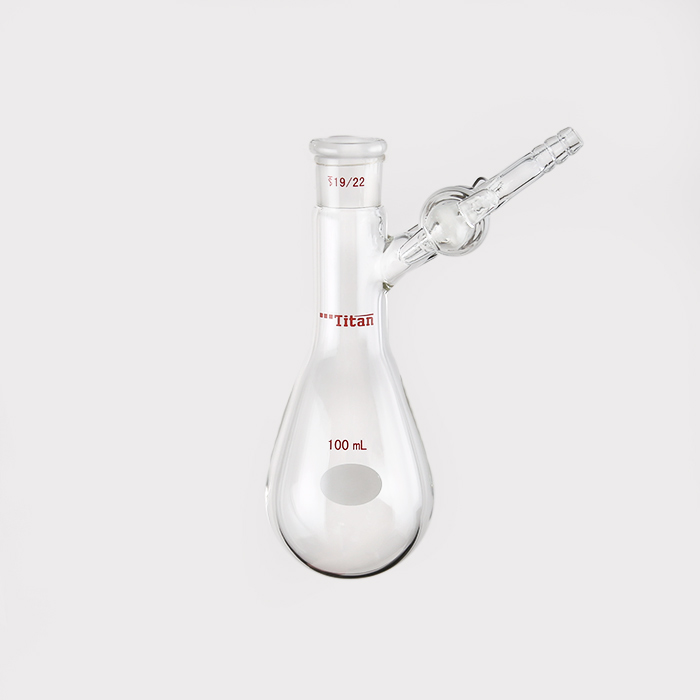 反应茄瓶 具2mm玻璃节门，磨口：19/22，100ml 特优级 爆款 - ACESUN艾斯琳