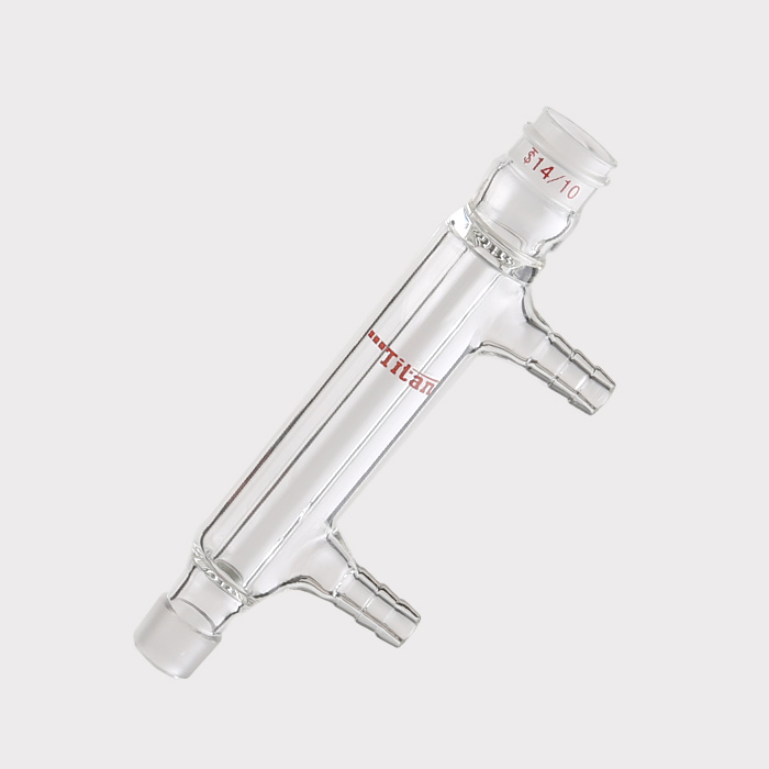 微量直型冷凝器 磨口：14/10，有效长度：80mm，小咀外径：8mm 特优级 - ACESUN艾斯琳