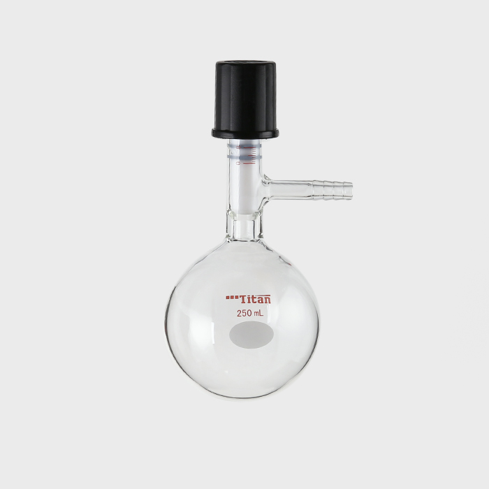 具小咀溶剂存储瓶 小咀外径:10mm,高真空阀:0-8mm,250ml 特优级