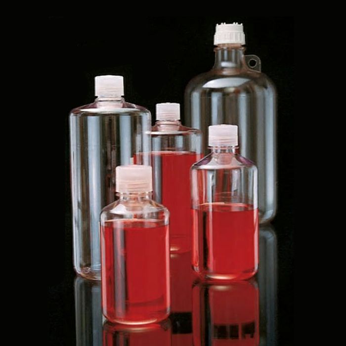 [LPE] 窄口瓶 聚碳酸酯 透明 聚丙烯螺旋盖 4L - Nalgene/耐洁