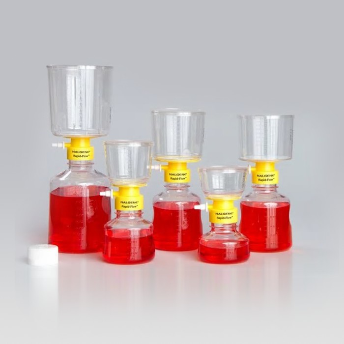 [LPE] 过滤装置-500ml容量,MF75TM系列，聚苯乙烯外壳，75mmSFCA滤膜,孔径0.2um - Nalgene/耐洁