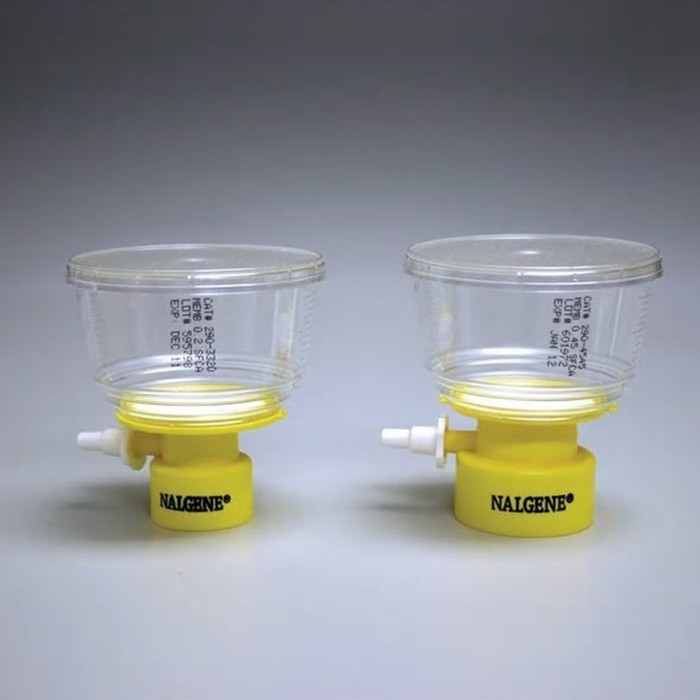[LPE] 瓶顶过滤器-500ml容量,MF75TM系列，聚苯乙烯外壳，75mmSFCA滤膜，孔径0.2um,适合瓶颈尺寸45mm - Nalgene/耐洁