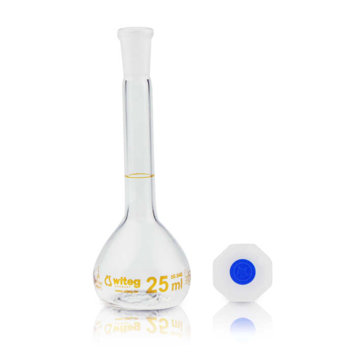 容量瓶USP A级 塑料塞 25ml 10/19