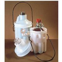 [LPE] 安全试剂瓶搬运篮，LDPE，PC盖，环氧树脂涂层手柄，4L