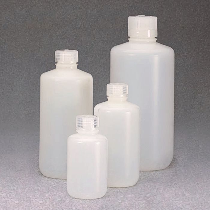 [LPE] 氟化窄口瓶 氟化高密度聚乙烯 半透明 氟化聚丙烯螺旋盖 2L