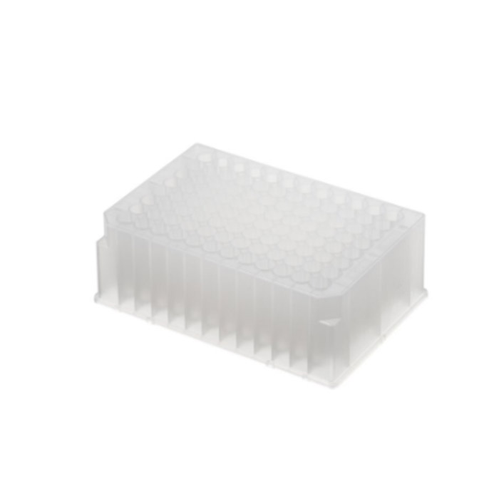 [LPE] Nunc 96孔深孔板 2ml 已灭菌 自然色 方形孔 V形底 聚丙烯材质