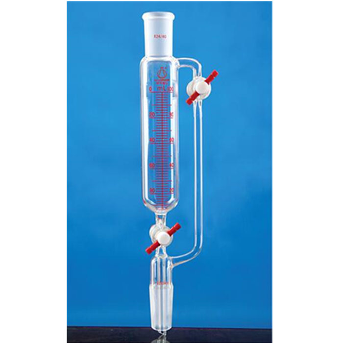 带刻度双四氟节门恒压滴液漏斗 500ml/24# - 联华