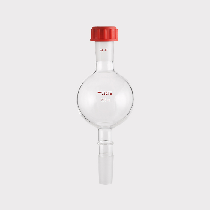 具外螺纹口层析用溶剂存储瓶 250ml ，磨口：24/40 特优级 - ACESUN艾斯琳