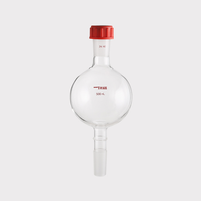 具外螺纹口层析用溶剂存储瓶 500ml，磨口：24/40 特优级 - ACESUN艾斯琳