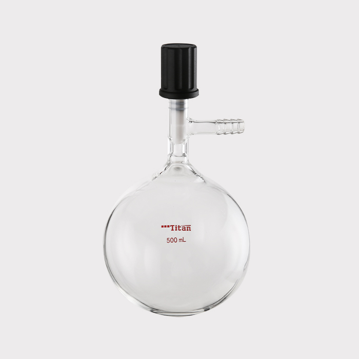 具小咀溶剂存储瓶 小咀外径:10mm,高真空阀:0-4mm,500ml 特优级