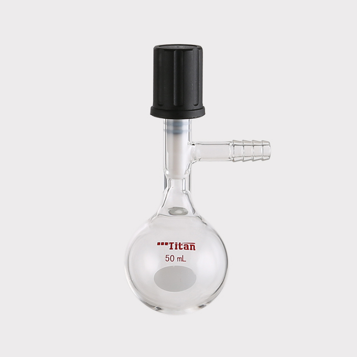 具小咀溶剂存储瓶 小咀外径：10mm，高真空阀：0-4mm，50ml 特优级 - ACESUN艾斯琳
