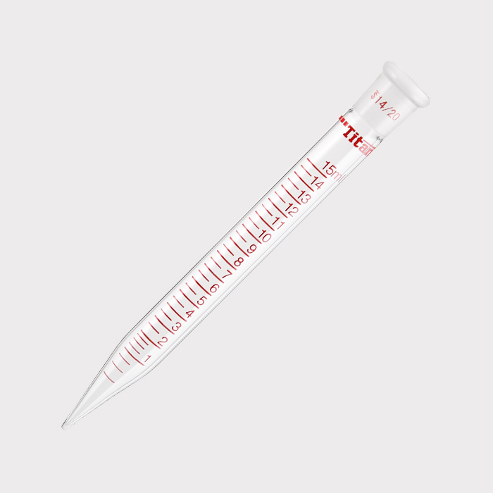 带刻度蒸馏接收管 15ml 磨口：14/20  特优级